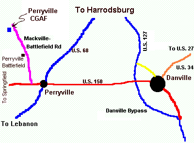 Map to Perryville CGAF